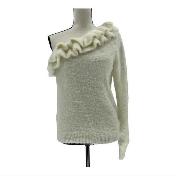 Do + Be Off-the-Shoulder Ruffle Sweater Size S - Picture 1 of 6